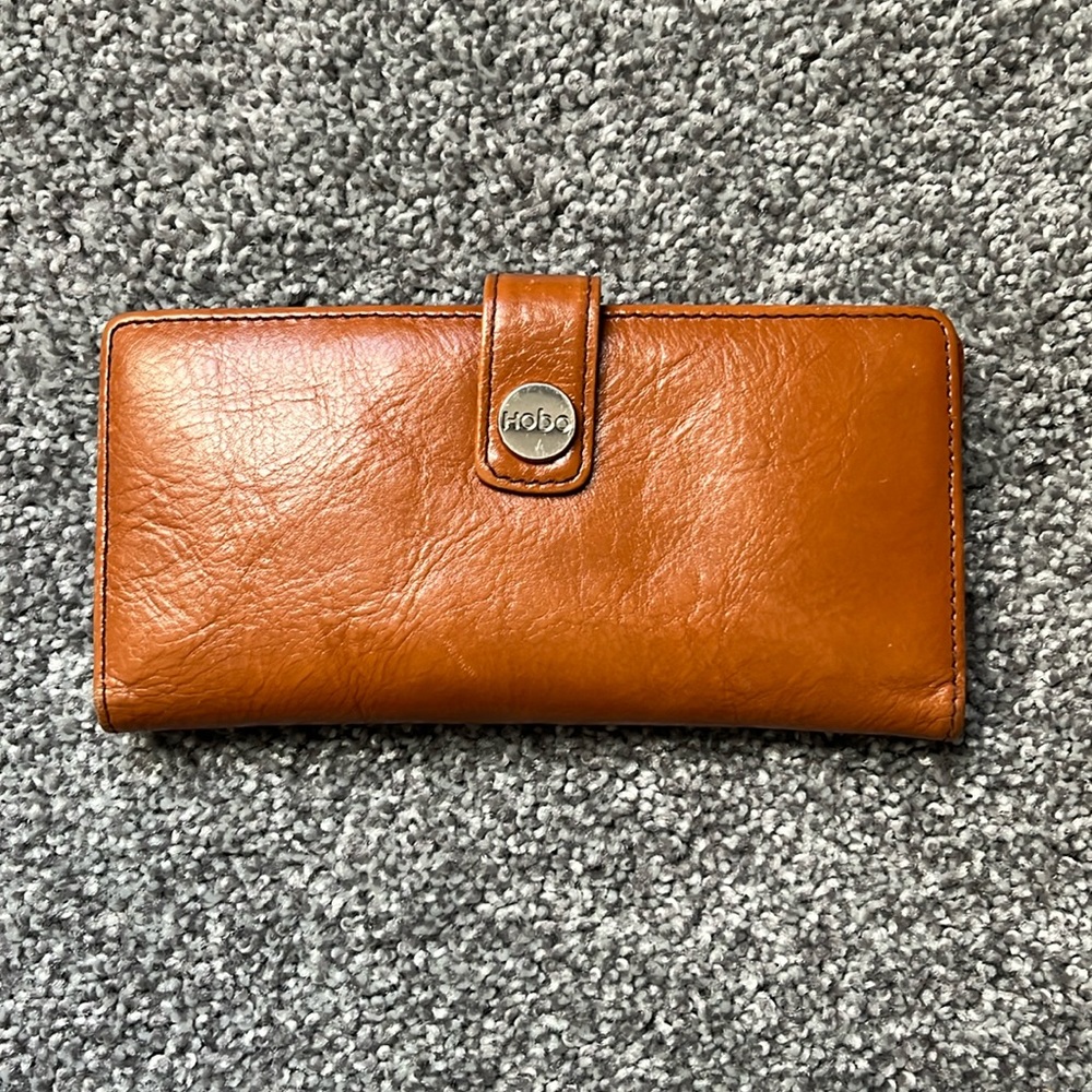 Vintage HOBO Leather Wallet/Checkbook Cover